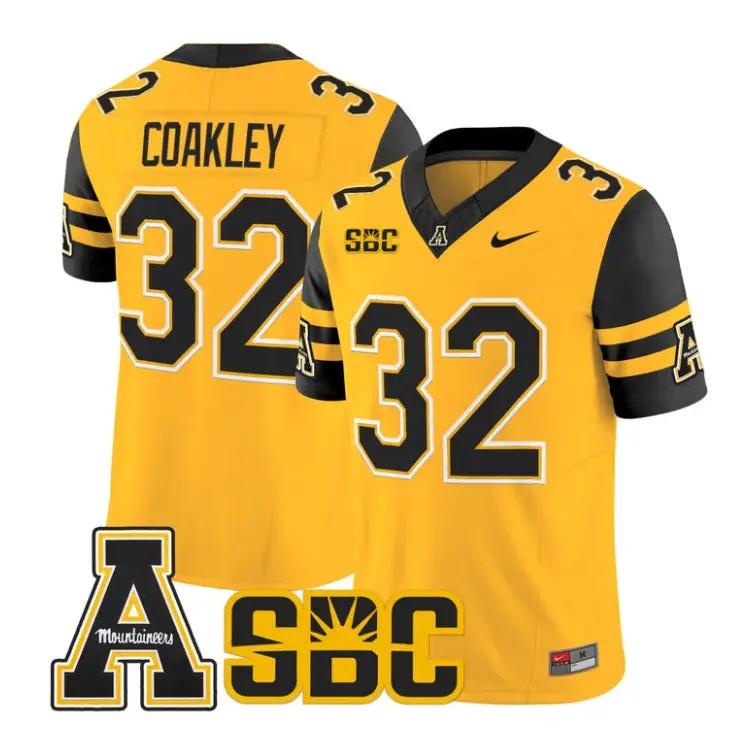 Dexter Coakley Jersey #32 App State Mountaineers 2026 Vapor Stitched by My Store NCAA Football Jerseys