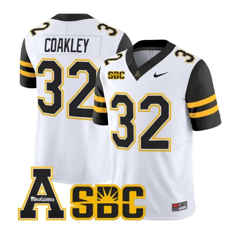 Dexter Coakley Jersey #32 App State Mountaineers 2026 Vapor Stitched by My Store NCAA Football Jerseys