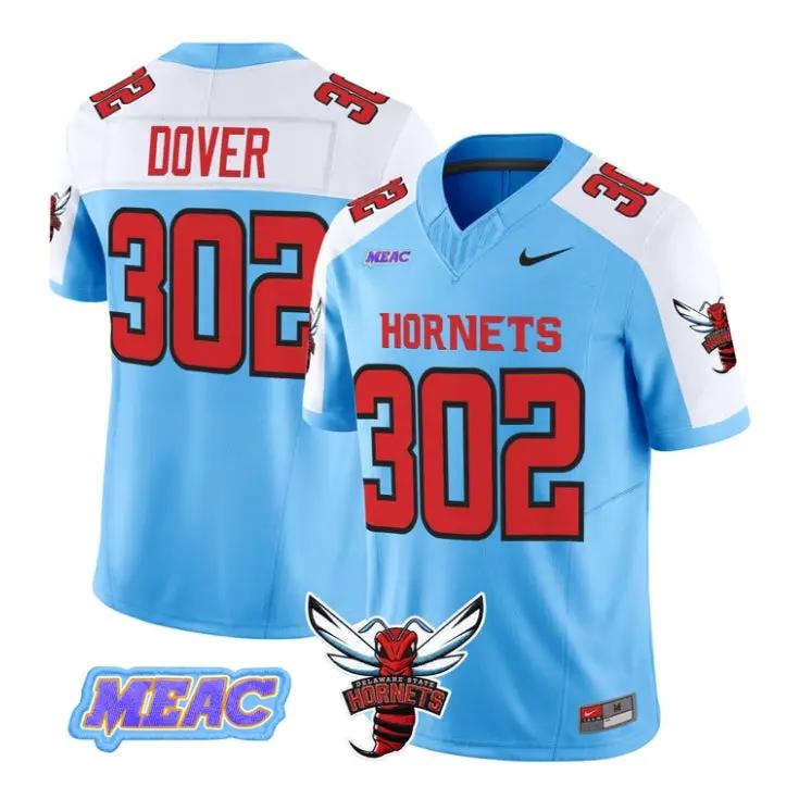 Dover Jersey #302 Delaware State Hornets 2026 Vapor Limited Stitched by My Store NCAA Football Jerseys