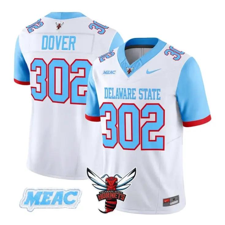 Dover Jersey #302 Delaware State Hornets 2026 Vapor Limited Stitched by My Store NCAA Football Jerseys