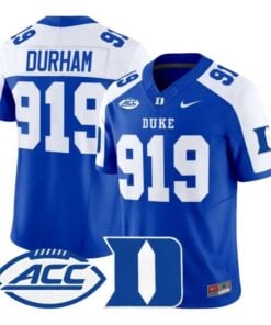 Durham Jersey #919 Duke Blue Devils 2026 Vapor Limited All Stitched by My Store NCAA Football Jerseys