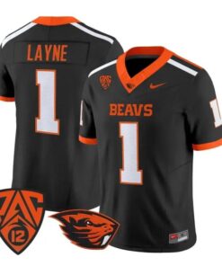 Dylan Layne Jersey #1 Oregon State Beavers 2026 Vapor All Stitched by My Store NCAA Football Jerseys