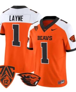 Dylan Layne Jersey #1 Oregon State Beavers 2026 Vapor All Stitched by My Store NCAA Football Jerseys