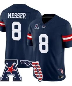 Easton Messer Jersey #8 Florida Atlantic Owls 2026 Florida Patch Stitched by My Store NCAA Football Jerseys