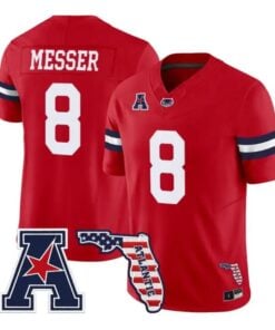 Easton Messer Jersey #8 Florida Atlantic Owls 2026 Florida Patch Stitched by My Store NCAA Football Jerseys