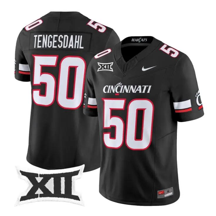 Evan Tengesdahl Jersey #50 Cincinnati Bearcats 2026 Vapor Limited Stitched - Top Design Fan Evan Tengesdahl Jersey #50 Cincinnati Bearcats 2026 Vapor Limited Stitched