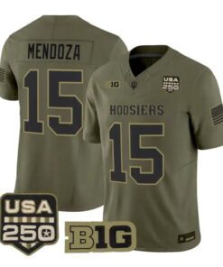 Fernando Mendoza Jersey #15 Indiana Hoosiers 2026 Vapor Limited Stitched Olive by My Store NCAA Football Jerseys