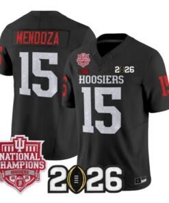 Fernando Mendoza Jersey #15 Indiana Hoosiers 2026 Glitter Stitched by My Store NCAA Football Jerseys