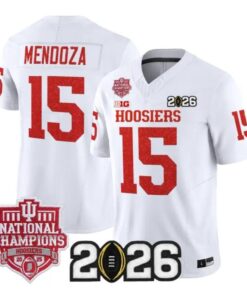 Fernando Mendoza Jersey #15 Indiana Hoosiers 2026 Glitter Stitched by My Store NCAA Football Jerseys