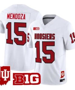 Fernando Mendoza Jersey #15 Indiana Hoosiers 90s Throwback 2026 Stitched by My Store NCAA Football Jerseys