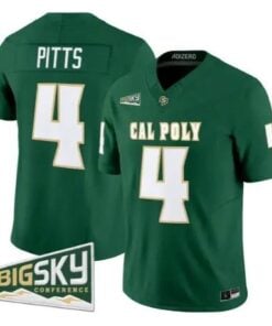 Fidel Tau Pitts Jersey #4 Cal Poly Mustangs 2026 All Stitched by My Store NCAA Football Jerseys