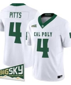 Fidel Tau Pitts Jersey #4 Cal Poly Mustangs 2026 All Stitched by My Store NCAA Football Jerseys
