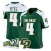 Fidel Tau Pitts Jersey #4 Cal Poly Mustangs 2026 All Stitched - Top Design Fan Fidel Tau Pitts Jersey #4 Cal Poly Mustangs 2026 All Stitched