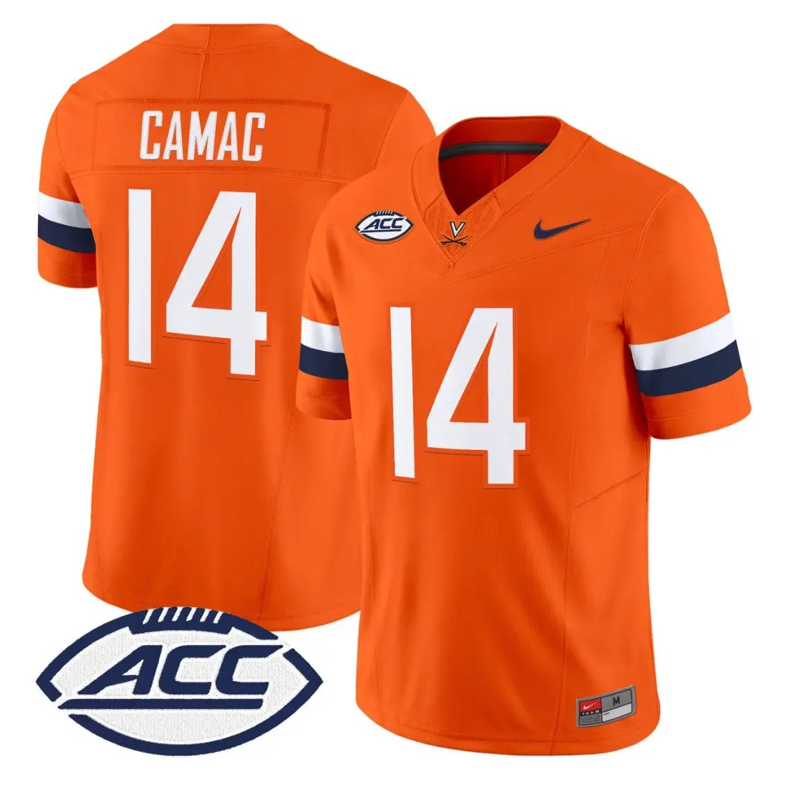 Fisher Camac Jersey #14 Virginia Cavaliers 2026 Vapor Limited Stitched by My Store NCAA Football Jerseys