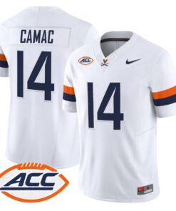 Fisher Camac Jersey #14 Virginia Cavaliers 2026 Vapor Limited Stitched by My Store NCAA Football Jerseys