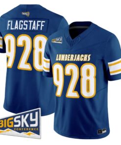 Flagstaff Jersey #928 Northern Arizona Lumberjacks 2026 Vapor Stitched by My Store NCAA Football Jerseys