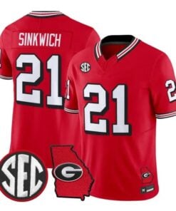 Frank Sinkwich Jersey #21 Georgia Bulldogs 1995 Throwback 2026 Vapor Stitched by My Store NCAA Football Jerseys