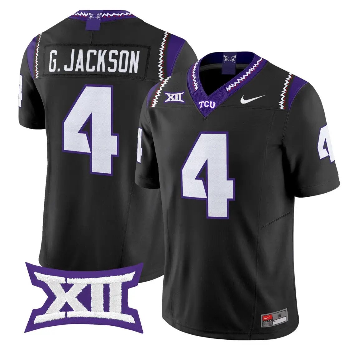 Gil Jackson Jr Jersey #4 TCU Horned Frogs 2026 Vapor Limited Football Stitched - Top Design Fan Gil Jackson Jr Jersey #4 TCU Horned Frogs 2026 Vapor Limited Football Stitched