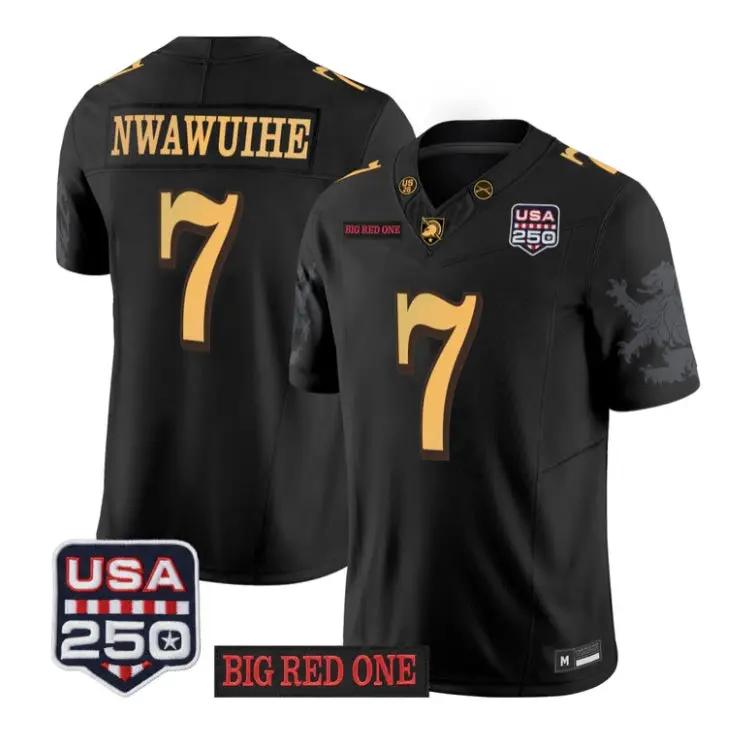 Godspower Nwawuihe Jersey #7 Army Black Knights 2026 Vapor Limited All Stitched by My Store NCAA Football Jerseys