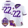 Harlem Berry Jersey #22 LSU Tigers Silent Season of 1918 Louisiana Patch Stitched - Top Design Fan Harlem Berry Jersey #22 LSU Tigers Silent Season of 1918 Louisiana Patch Stitched