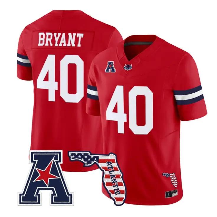 Harrison Bryant Jersey #40 Florida Atlantic Owls 2026 Vapor All Stitched by My Store NCAA Football Jerseys