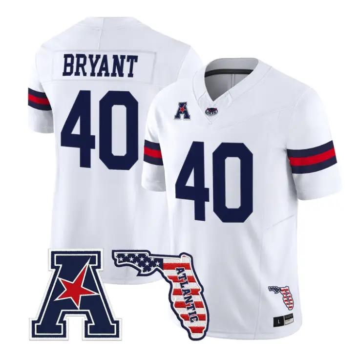 Harrison Bryant Jersey #40 Florida Atlantic Owls 2026 Vapor All Stitched by My Store NCAA Football Jerseys