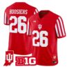 Hoosiers Jersey #26 Indiana Hoosiers 2026 Indiana State Patch Vapor All Stitched