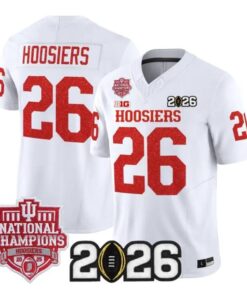 Hoosiers Jersey #26 Indiana Hoosiers 2026 Glitter Limited All Stitched by My Store NCAA Football Jerseys