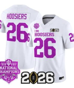 Hoosiers Jersey #26 Indiana Hoosiers 2026 Glitter Limited All Stitched by My Store NCAA Football Jerseys