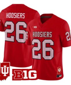 Hoosiers Jersey #26 Indiana Hoosiers 90s Throwback 2026 Limited Stitched by My Store NCAA Football Jerseys