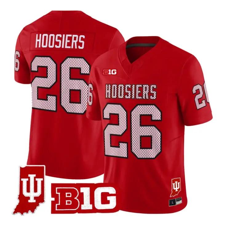 Hoosiers Jersey #26 Indiana Hoosiers 90s Throwback 2026 Limited Stitched by My Store NCAA Football Jerseys
