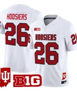 Hoosiers Jersey #26 Indiana Hoosiers 90s Throwback 2026 Limited Stitched by My Store NCAA Football Jerseys