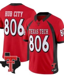 Hub City Jersey #806 Texas Tech Red Raiders 2026 Texas Patch All Stitched by My Store NCAA Football Jerseys