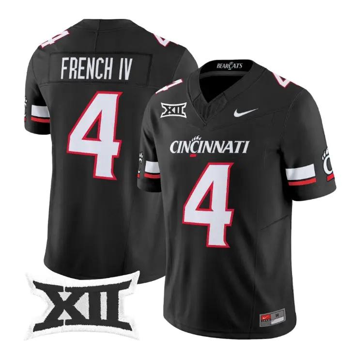 JC French Jersey #4 Cincinnati Bearcats 2026 Vapor Limited All Stitched - Top Design Fan JC French Jersey #4 Cincinnati Bearcats 2026 Vapor Limited All Stitched