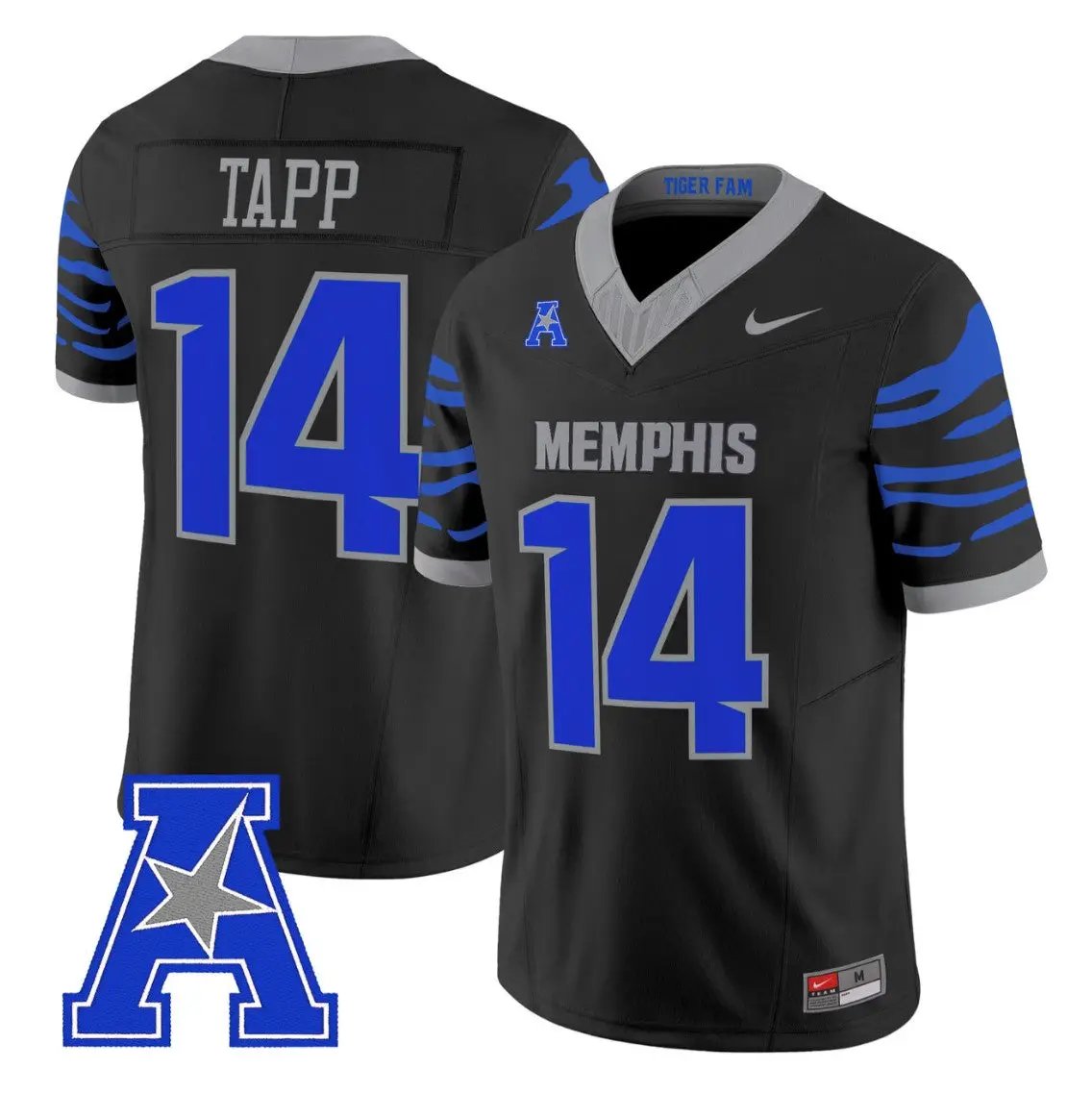J'Mond Tapp Jersey #14 Memphis Tigers 2026 Vapor Limited All Stitched - Top Design Fan J'Mond Tapp Jersey #14 Memphis Tigers 2026 Vapor Limited All Stitched