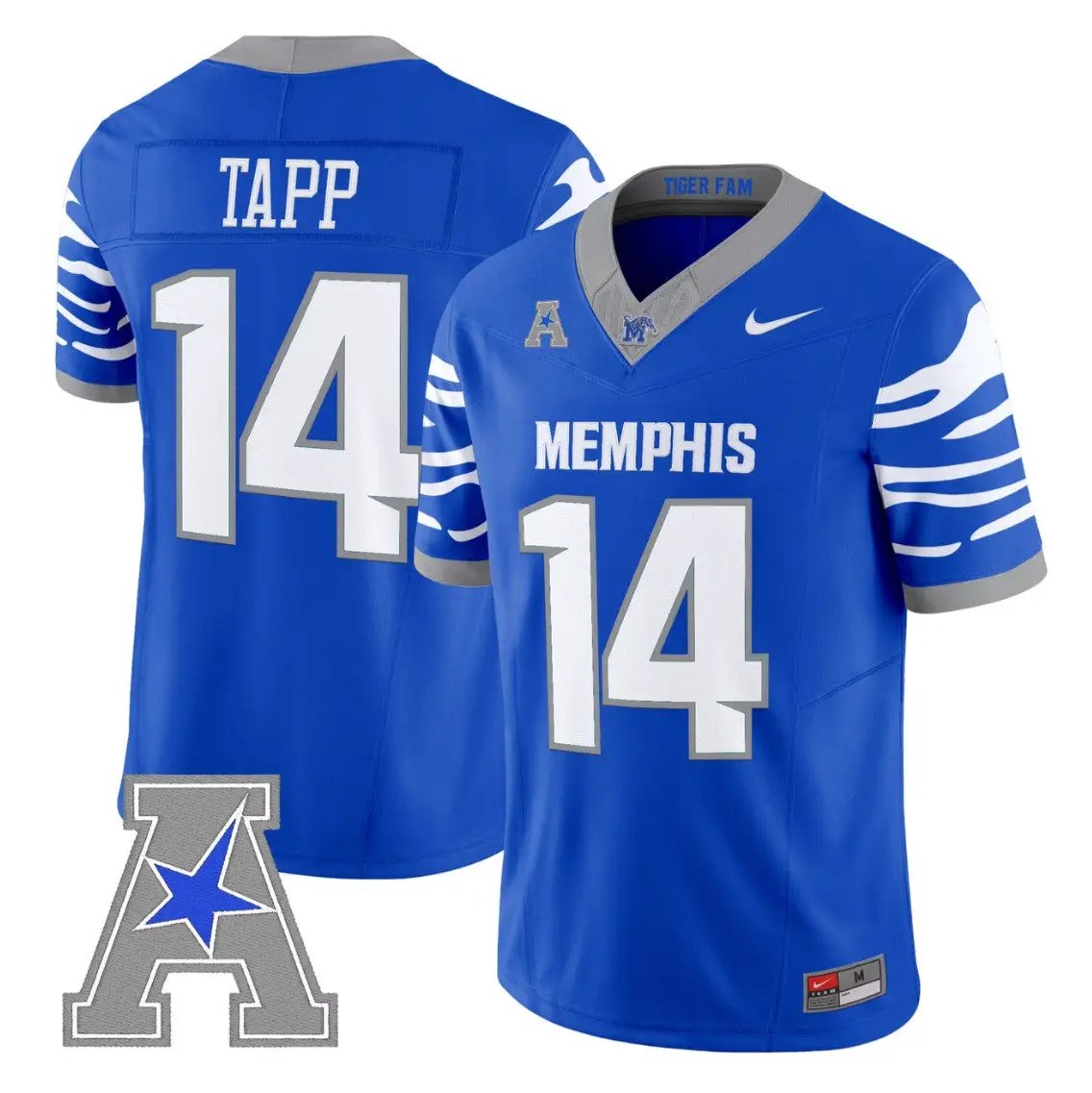 jmond-tapp-jersey-14-memphis-tigers-2026-vapor-limited-all-stitched-02 - Top Design Fan J'Mond Tapp Jersey #14 Memphis Tigers 2026 Vapor Limited All Stitched