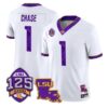 Ja Marr Chase Jersey #1 LSU Tigers Silent Season of 1918 Louisiana Patch Stitched - Top Design Fan Ja Marr Chase Jersey #1 LSU Tigers Silent Season of 1918 Louisiana Patch Stitched