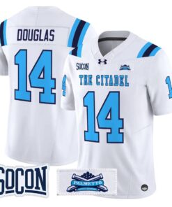 Jack Douglas Jersey #14 The Citadel Bulldogs 2026 Vapor Limited Stitched