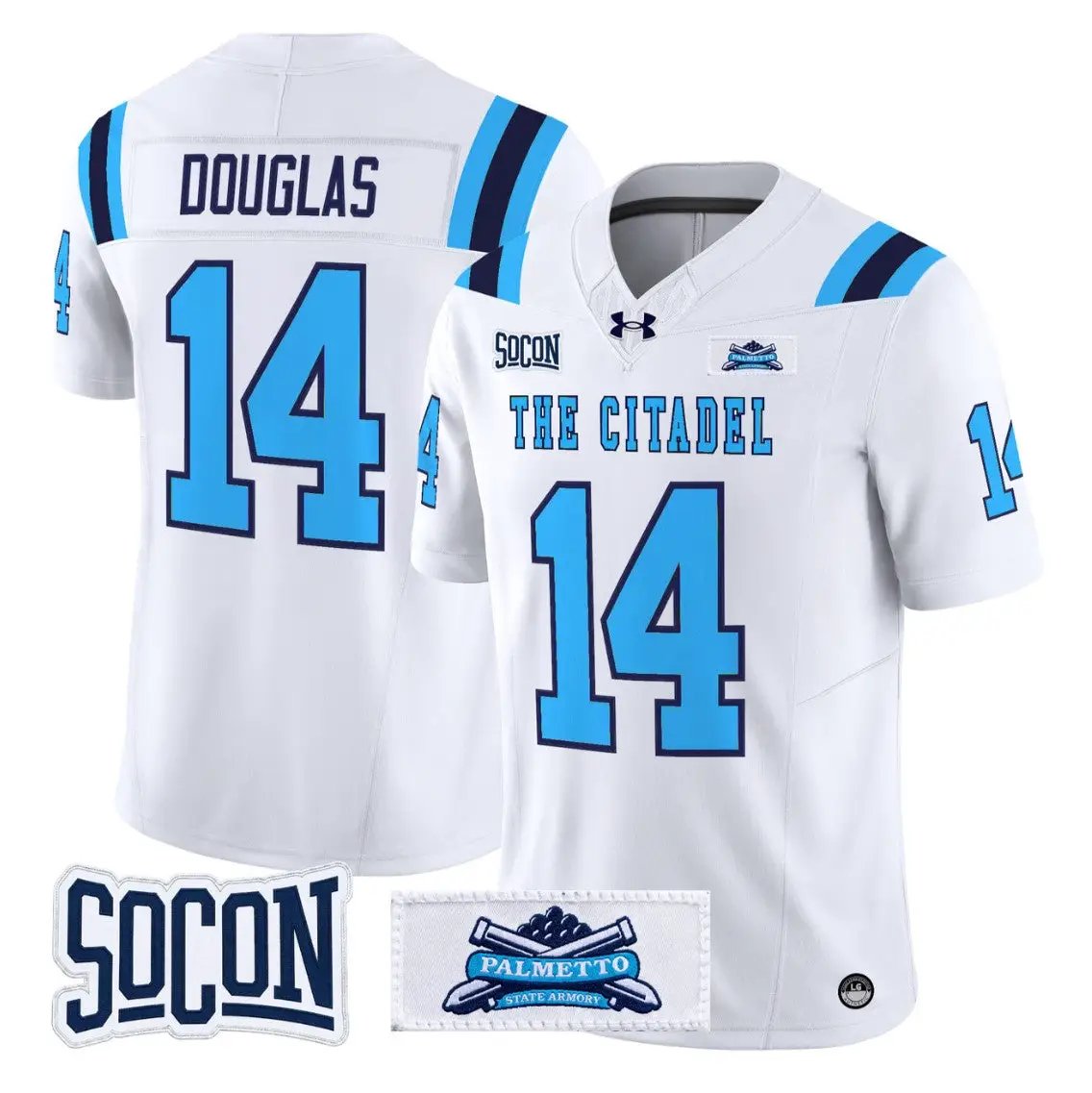 Jack Douglas Jersey #14 The Citadel Bulldogs 2026 Vapor Limited Stitched - Top Design Fan Jack Douglas Jersey #14 The Citadel Bulldogs 2026 Vapor Limited Stitched