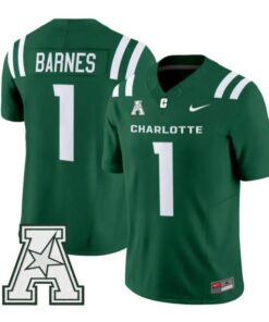Jaden Barnes Jersey #1 Charlotte 49ers 2026 Vapor Limited Stitched by My Store NCAA Football Jerseys