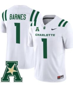 Jaden Barnes Jersey #1 Charlotte 49ers 2026 Vapor Limited Stitched by My Store NCAA Football Jerseys