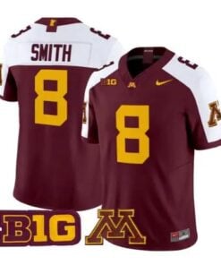 Jalen Smith Jersey #8 Minnesota Golden Gophers 2026 Stitched by My Store NCAA Football Jerseys