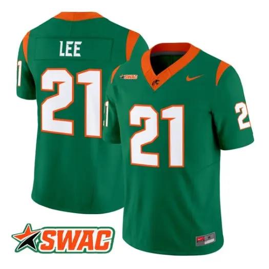Jaquan Lee Jersey #21 Florida A&M Rattlers 2026 Vapor Limited Stitched by My Store NCAA Football Jerseys