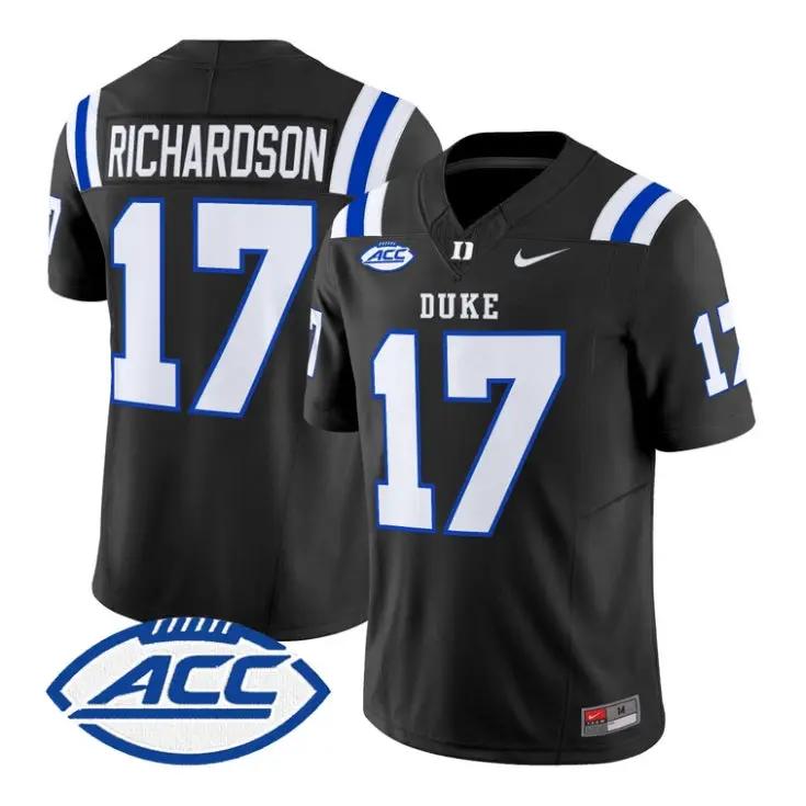 Jared Richardson Jersey #17 Duke Blue Devils 2026 Vapor All Stitched by My Store NCAA Football Jerseys