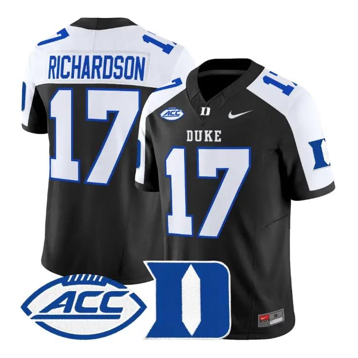 Jared Richardson Jersey #17 Duke Blue Devils 2026 Vapor All Stitched by My Store NCAA Football Jerseys