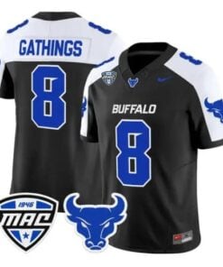 Jasaiah Gathings Jersey #8 Buffalo Bulls 2026 All Stitched by My Store NCAA Football Jerseys