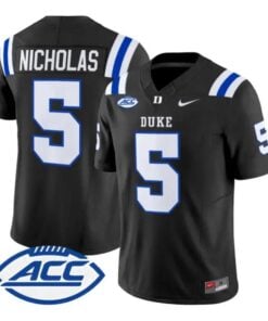 Javen Nicholas Jersey #5 Duke Blue Devils 2026 Limited All Stitched by My Store NCAA Football Jerseys