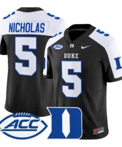 Javen Nicholas Jersey #5 Duke Blue Devils 2026 Limited All Stitched by My Store NCAA Football Jerseys
