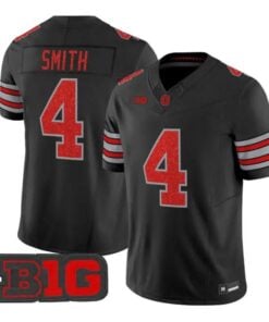 Jeremiah Smith Jersey #4 Ohio State Buckeyes Glitter Vapor Stitched by My Store NCAA Football Jerseys