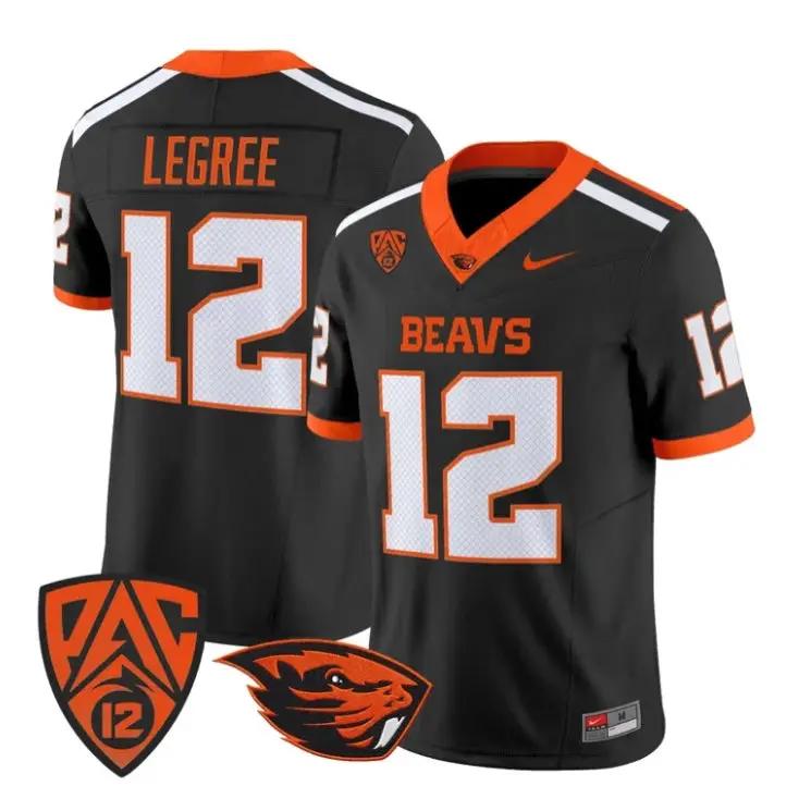 Jesse LeGree Jersey #12 Oregon State Beavers 2026 Limited Stitched by My Store NCAA Football Jerseys
